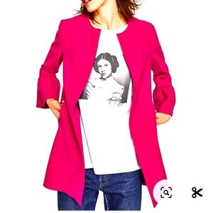 Zara mint condition pink duster - S-M